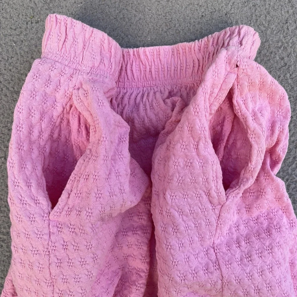 Vintage Time Square Sportswear Pink Shorts Y2K Textured Womens Large - Picture 6 of 9